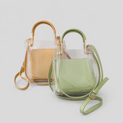 Clear Buckle Shoulder Bag