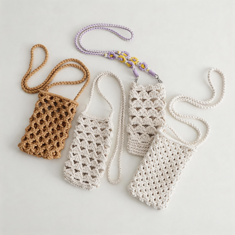Woven Phone Crossbody Bag
