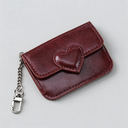 Heart Flap Card Pouch