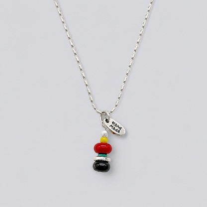 Retro-inspired Stone Necklace