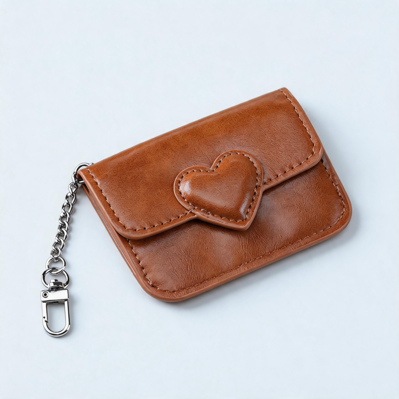 Heart Snap Card Pouch