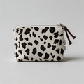 Retro Leopard Print Corduroy Zipper Mini Coin Purse