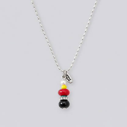 Retro-inspired Stone Necklace