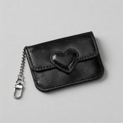 Heart Flap Card Pouch