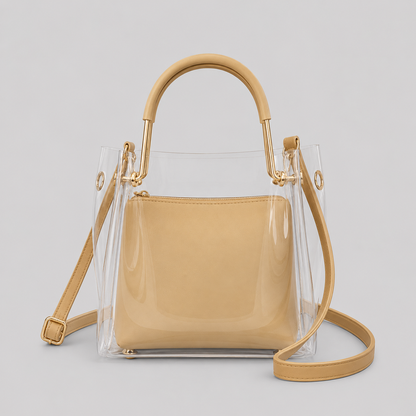 Clear Buckle Shoulder Bag