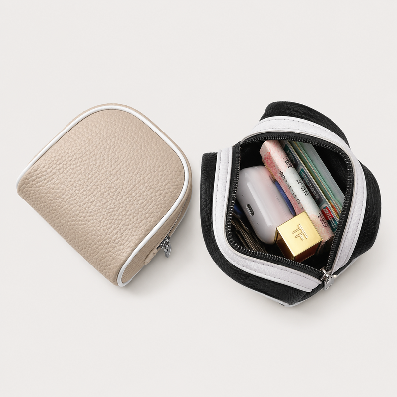 Color Block Coin Pouch