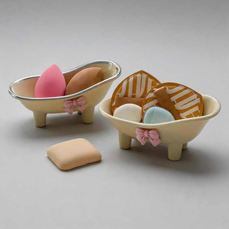 Bathtub Silhouette Soap Dish Decor