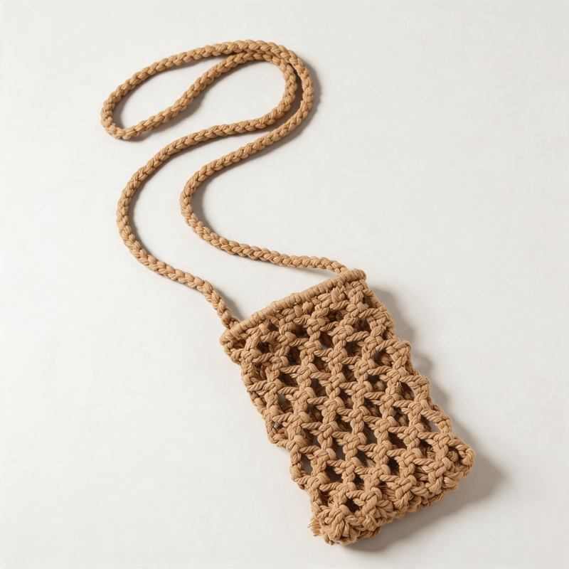 Woven Phone Crossbody Bag