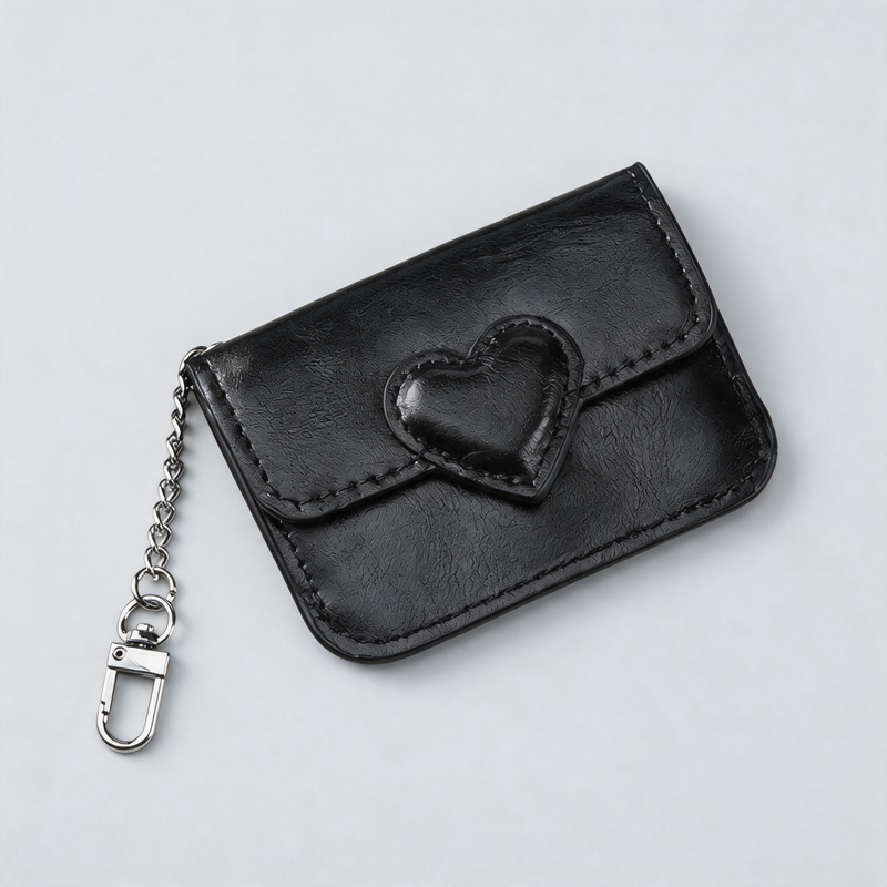 Heart Snap Card Pouch