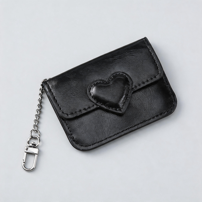 Heart Snap Card Pouch