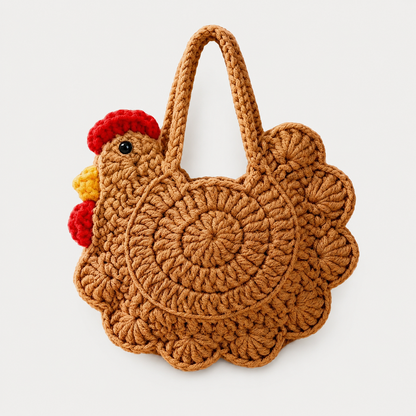 Crochet Chicken Coin Purse