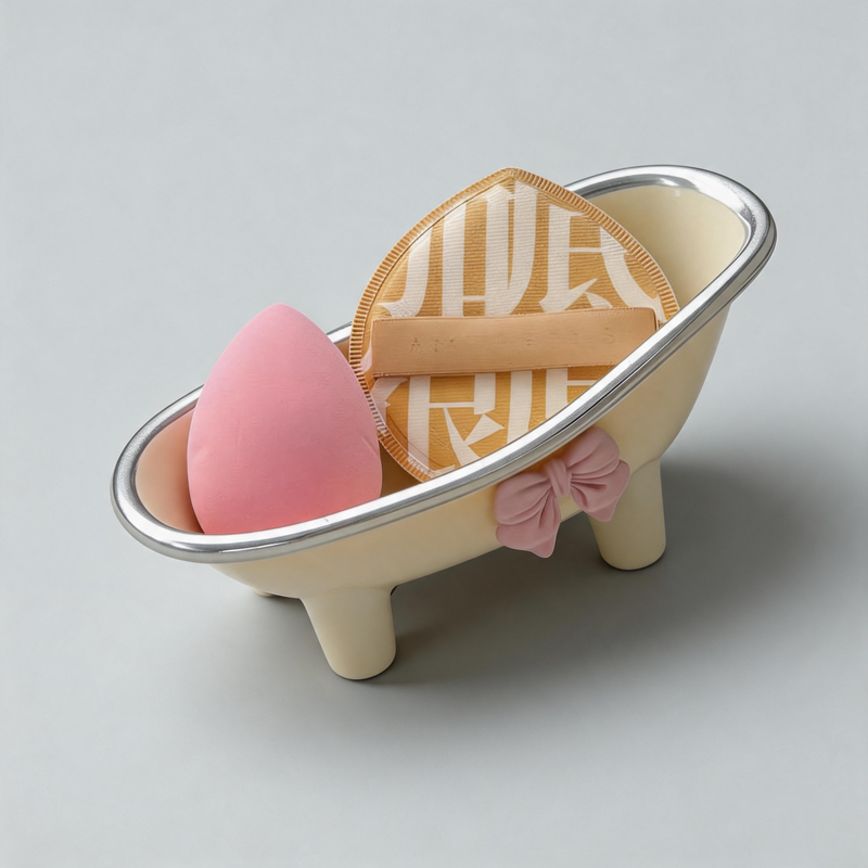 Bathtub Silhouette Soap Dish Decor