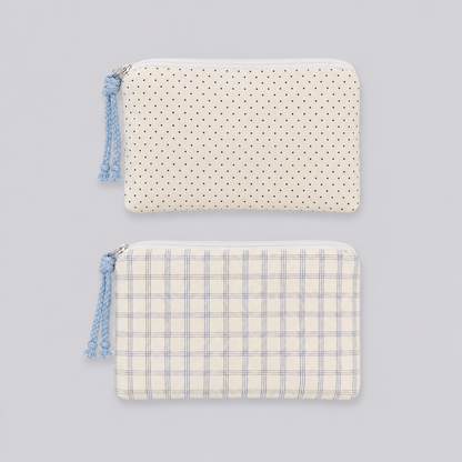 Polka Dots Patterned Cotton Daily Fashion Bag