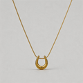 Minimalist Stone Geometric U-Shaped Light Necklace