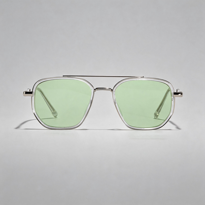 Double Bridge Polarized Square Sunglasses