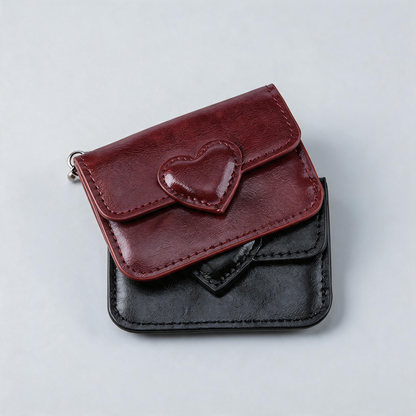 Heart Snap Card Pouch
