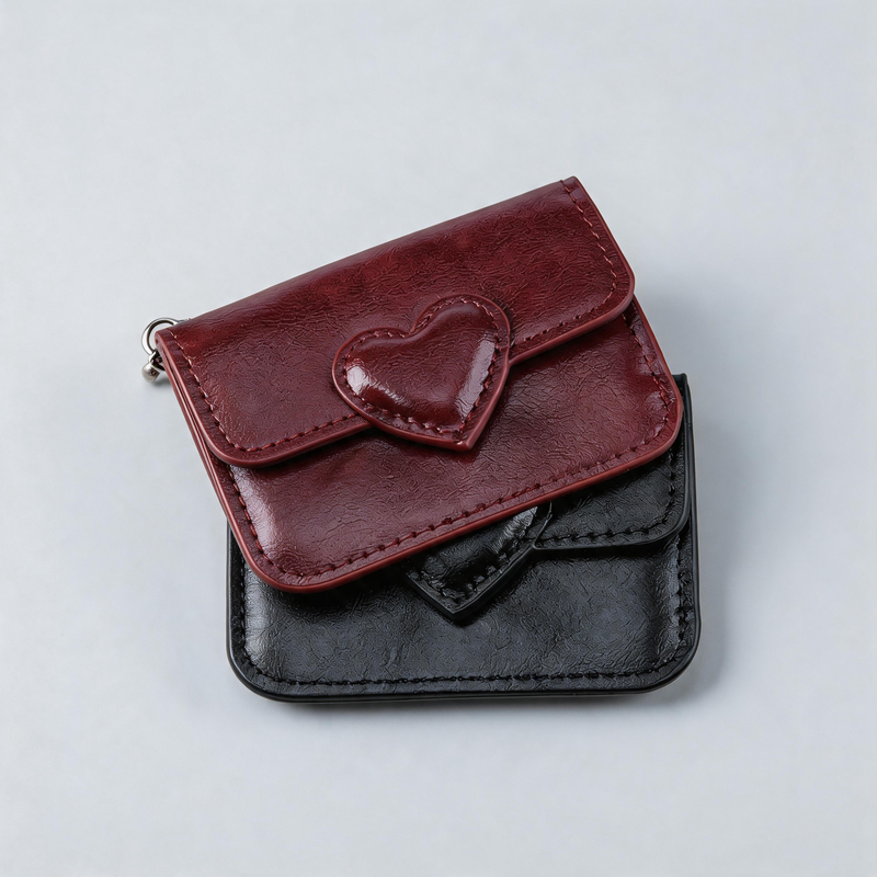 Heart Snap Card Pouch