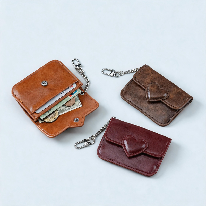 Heart Snap Card Pouch