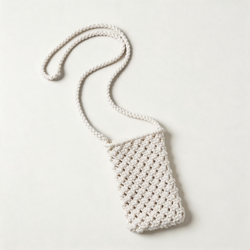 Woven Phone Crossbody Bag