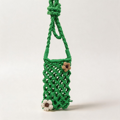 Flower Woven Phone Bag