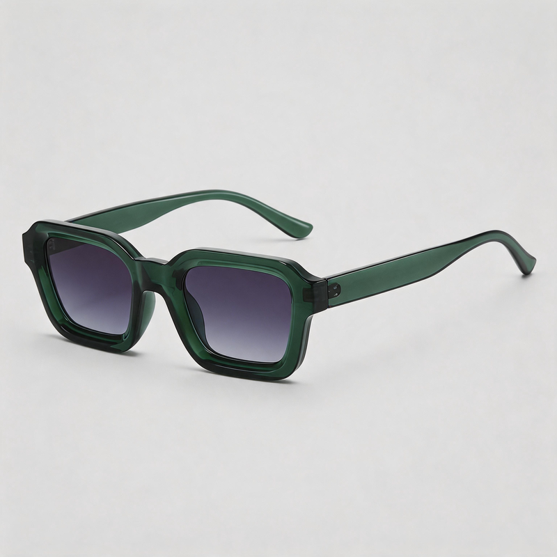 Thick Square Gradient Lens Fashion Sunglasses