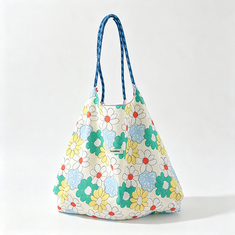 Floral Reusable Tote Bag