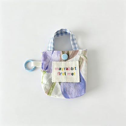 Floral Mini Tote Key Pouch