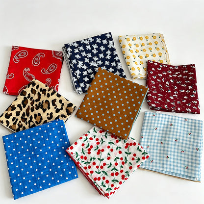Wave Dots Print Handkerchief