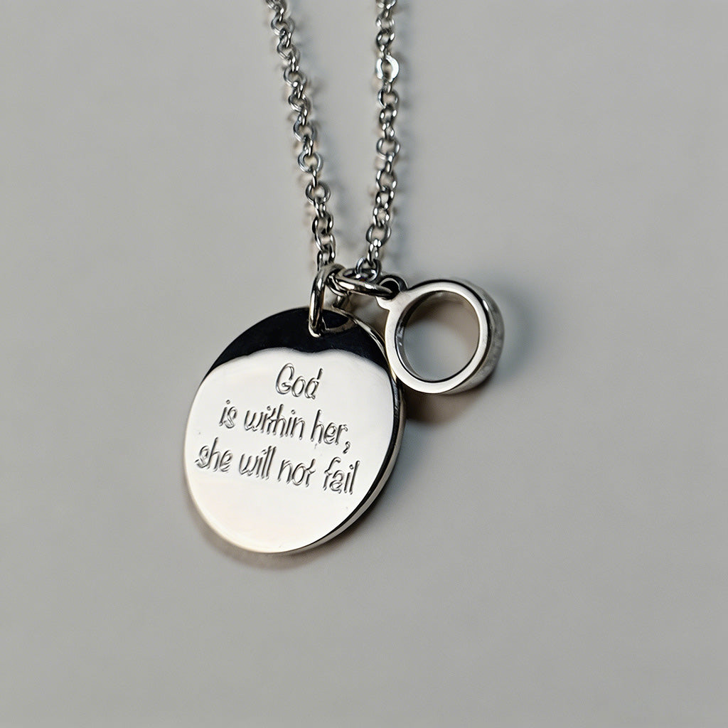 Faith Over Fear Heart Pendant - Shopdayla Wholesale - #9954