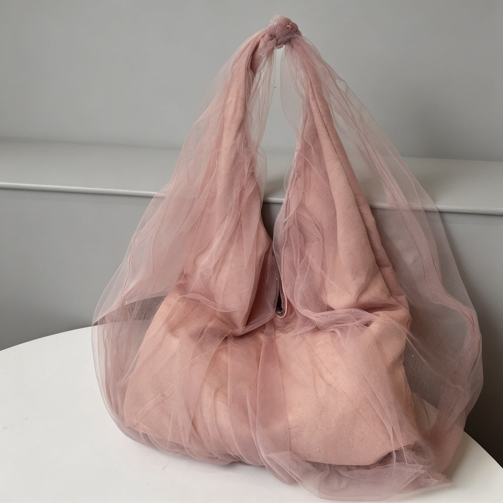 Tulle Mesh Tote Bag - Shopdayla Wholesale - #0338