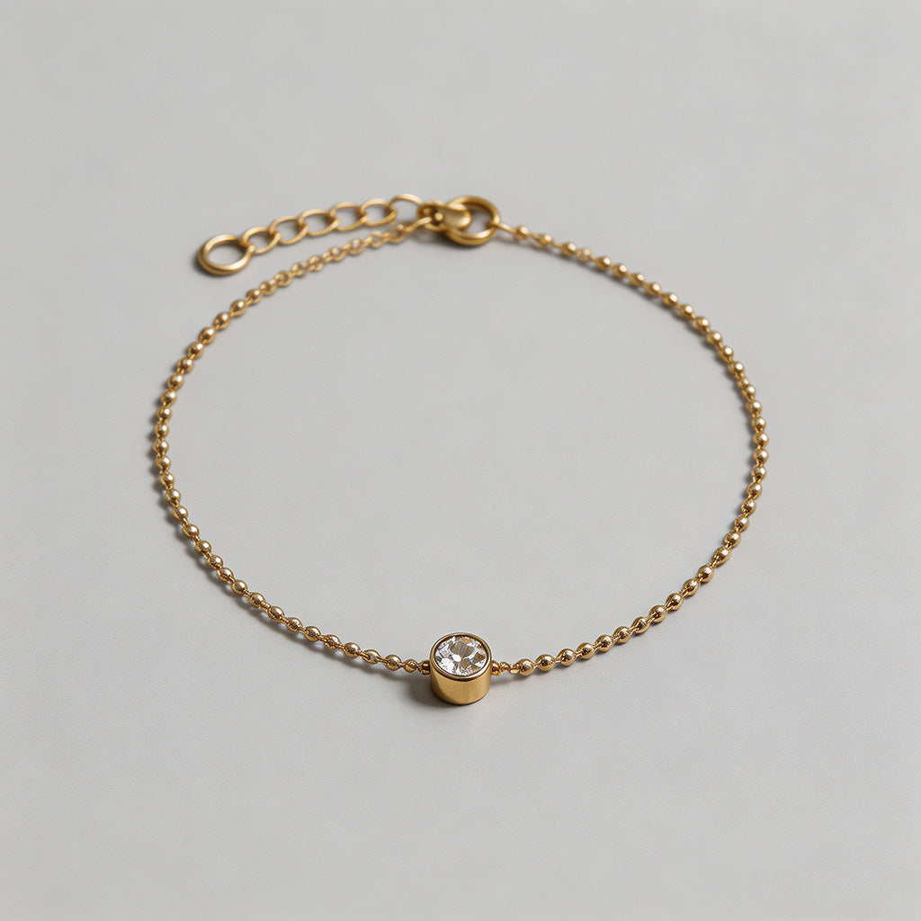 Solitaire Beaded Chain Bubble - Shopdayla Wholesale - #9826