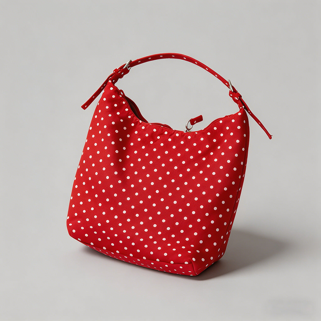 Polka Dot Hobo Shoulder Bag - Shopdayla Wholesale - #0466