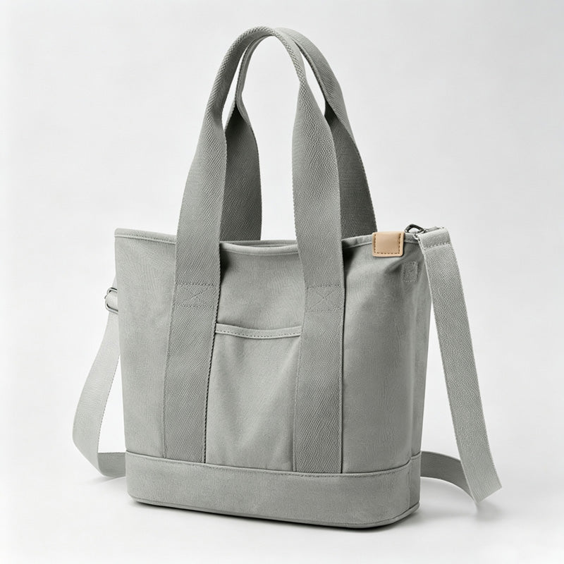 Large Canvas Crossbody Tote Bag