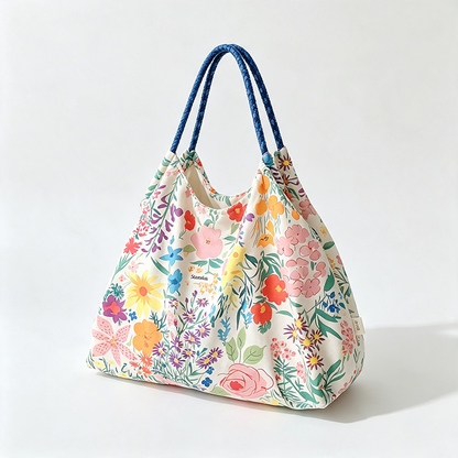 Floral Reusable Tote Bag