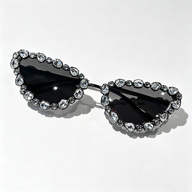 Crystal-Embellished Cat Eye Su - Shopdayla Wholesale - #4914