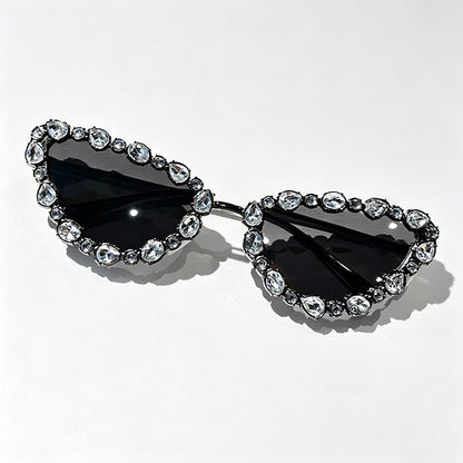 Crystal-Embellished Cat Eye Su - Shopdayla Wholesale - #4914