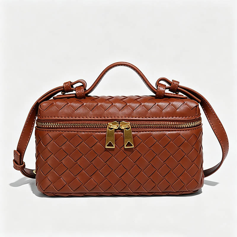Hand‑Woven Box‑Style Crossbody - Shopdayla Wholesale - #8690