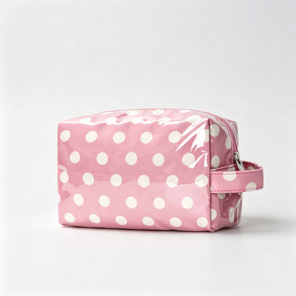 Polka Dots PVC Zipper Cosmetic Pouch