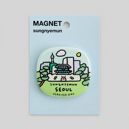 City Landscape Acrylic Fridge Magnet