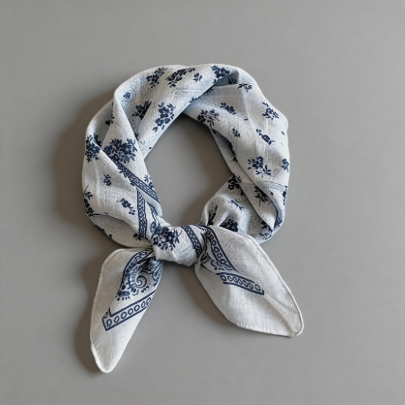 Floral Print Square Scarf Band - Shopdayla Wholesale - #0114