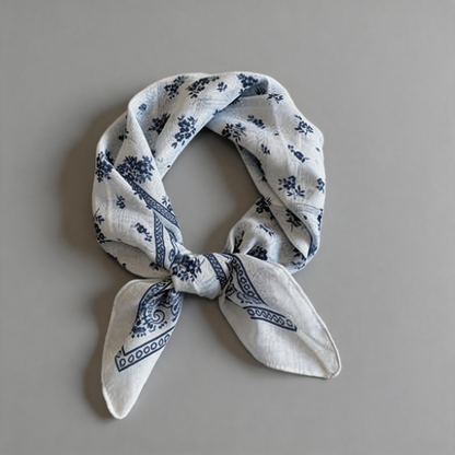 Floral Print Square Scarf Band - Shopdayla Wholesale - #0114