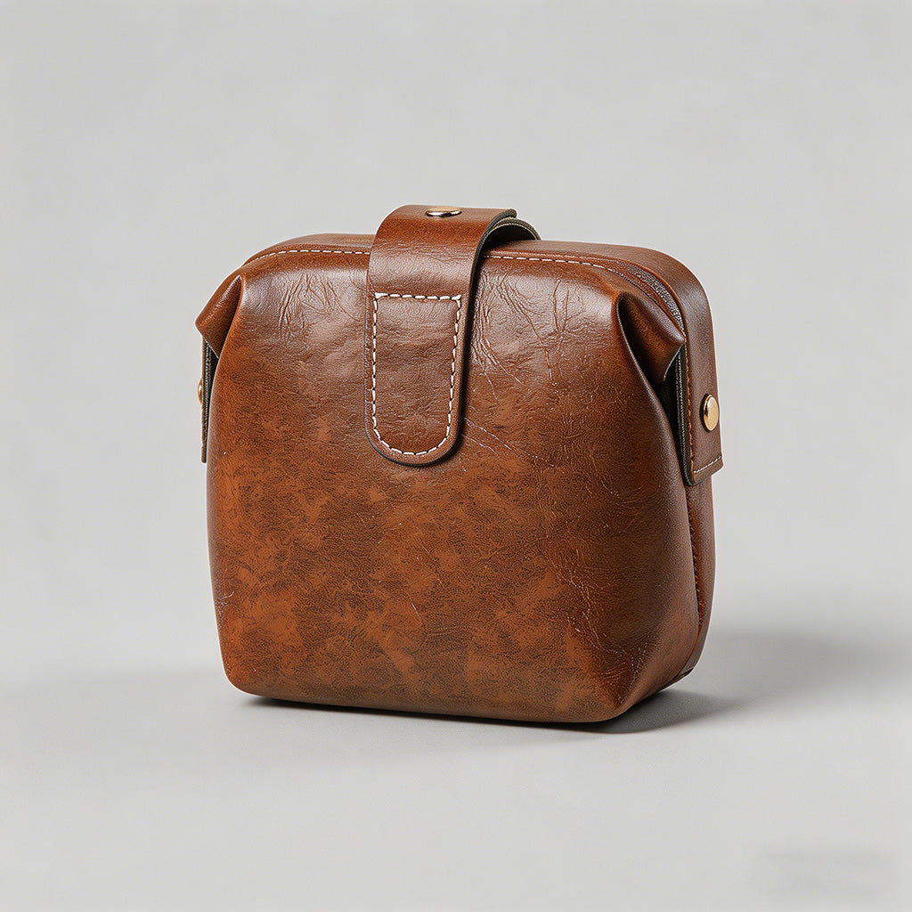 Vintage Small PU Leather Handh - Shopdayla Wholesale - #0722