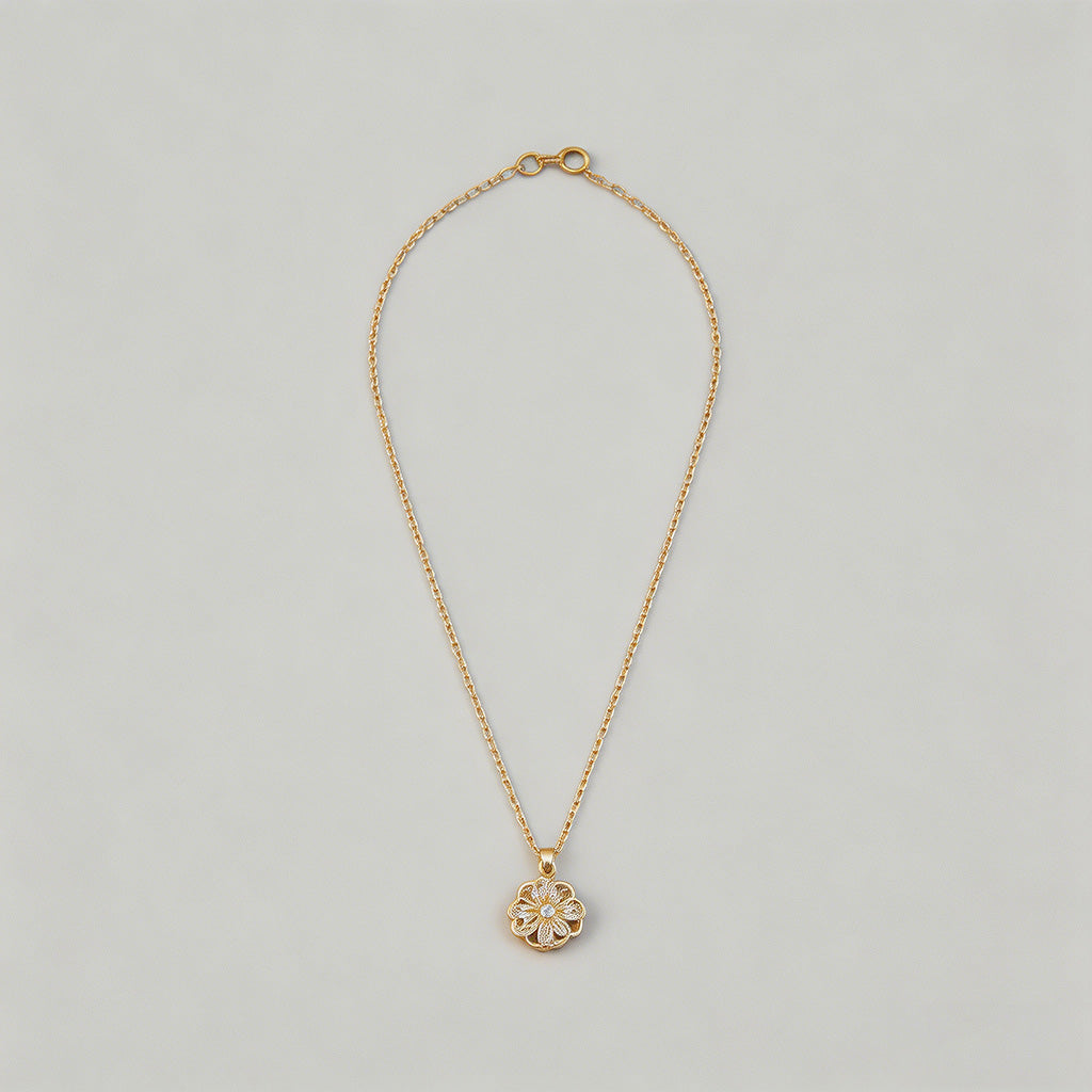 Four-Leaf Clover Pendant Neckl - Shopdayla Wholesale - #7362