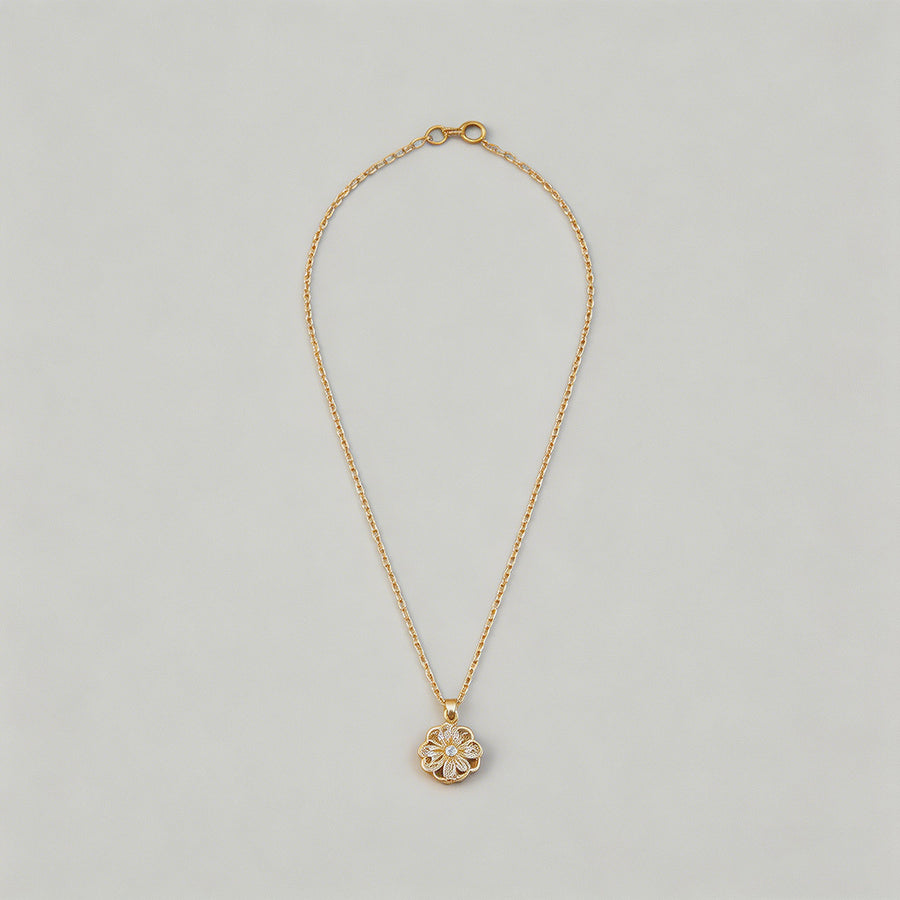 Four-Leaf Clover Pendant Neckl - Shopdayla Wholesale - #7362