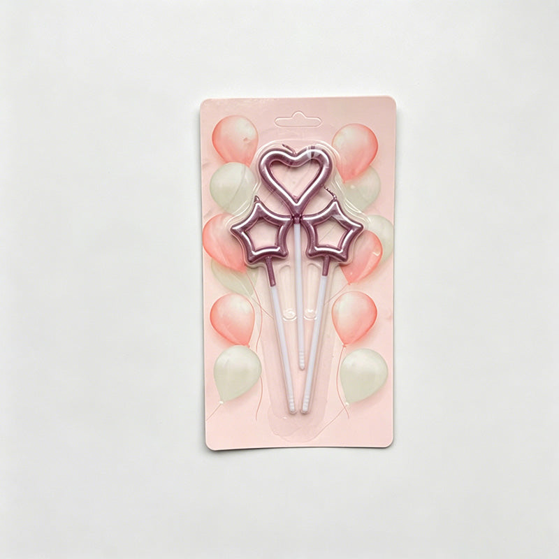 Hollow Heart & Star Birthday C - Shopdayla Wholesale - #0050
