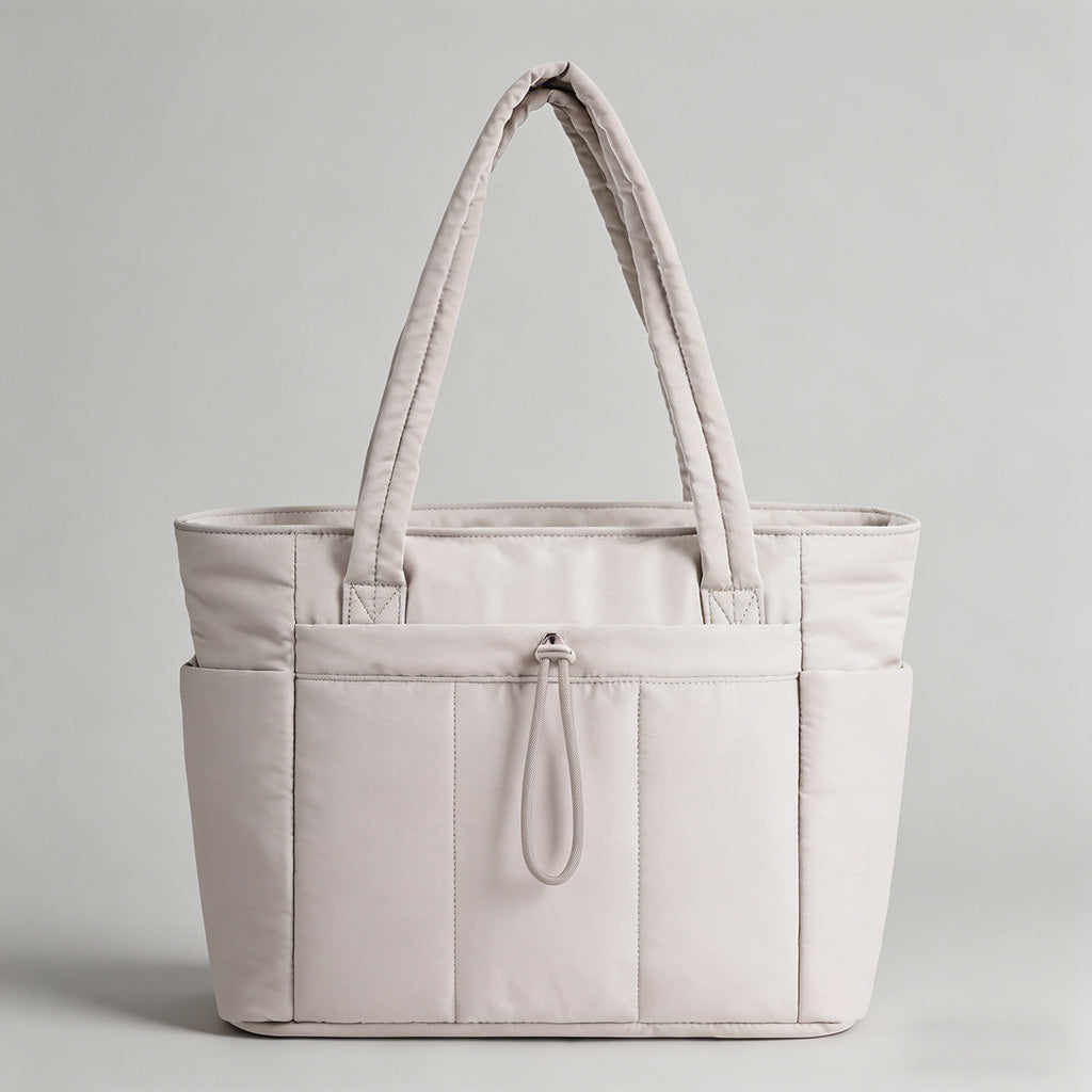 Multi-Pocket Quilted Tote Bag - Shopdayla Wholesale - #5826