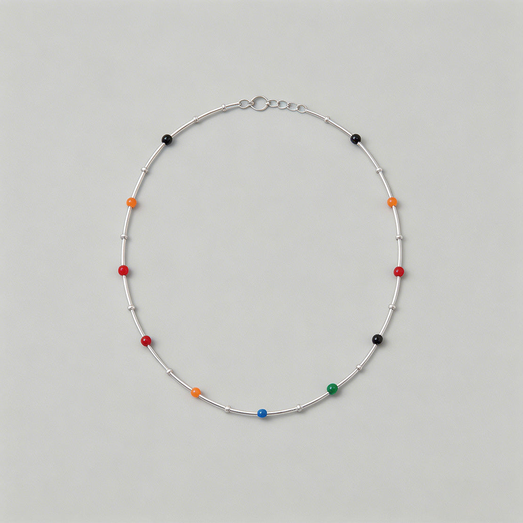 Double Layer Multicolor Bead P - Shopdayla Wholesale - #9490