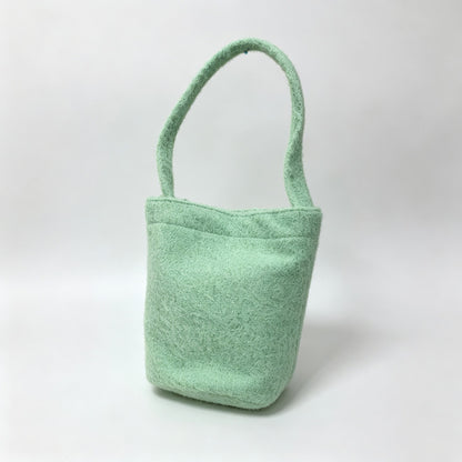 Fuzzy Fleece Handle Bag