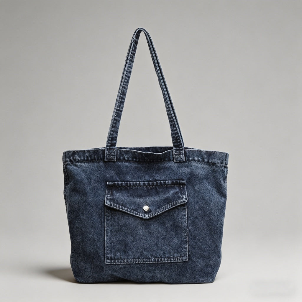 Vintage Denim Tote Bag - Shopdayla Wholesale - #3442