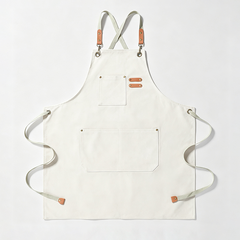 Cross‑Back Thick Canvas Apron